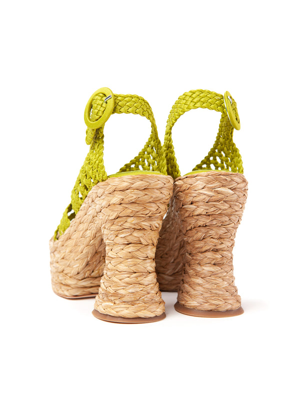 Paloma Barceló Xia | Satin Lime Platform