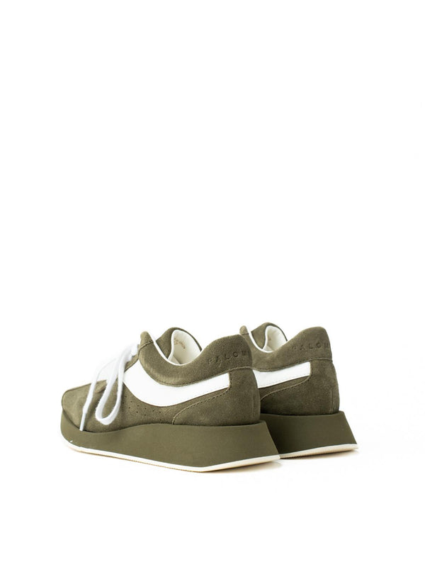Paloma Barceló Zoe Suede Khaki Sneakers