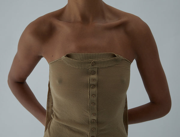 Paloma Wool Knitted Top No 2395 / Folded Button