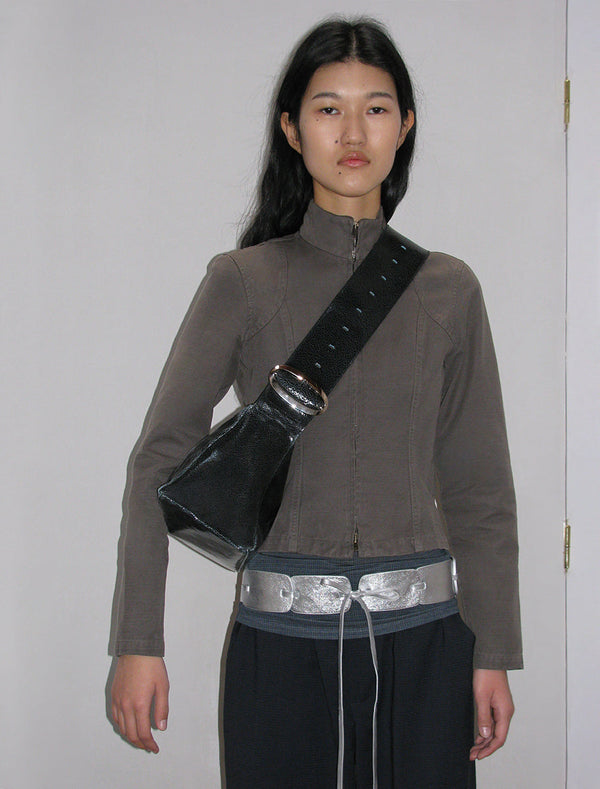 Paloma Wool Leather Bag No 1758 / Square Teabag
