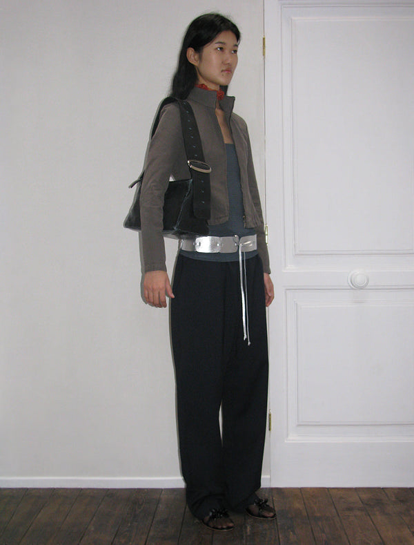 Paloma Wool Leather Bag No 1758 / Square Teabag