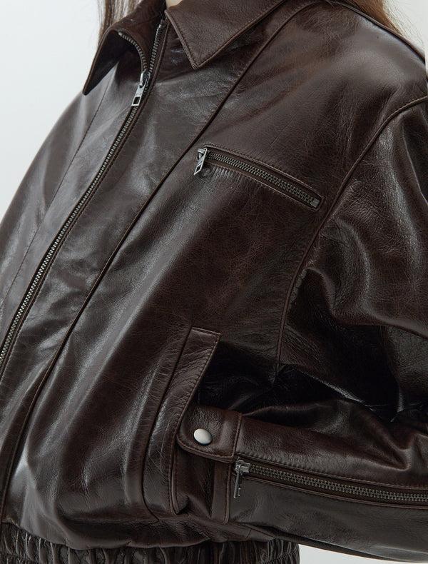 Paloma Wool Leather Jacket No 2358 / Mini Lora