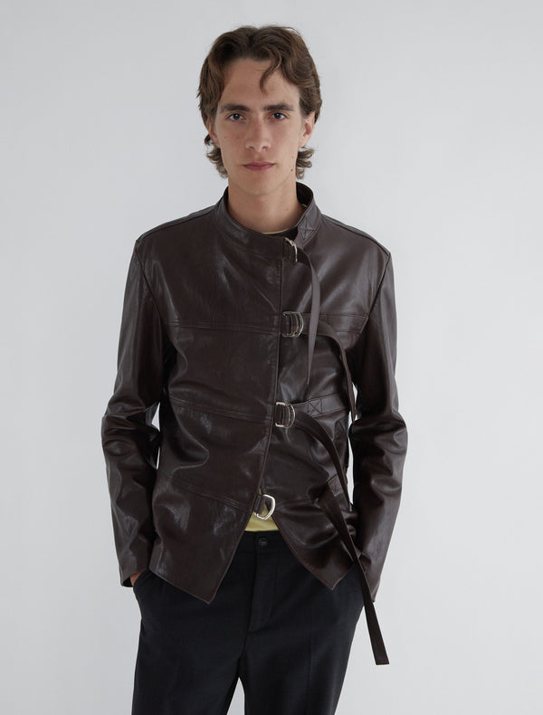 Paloma Wool Leather Jacket No 2688 / Short Niquel B