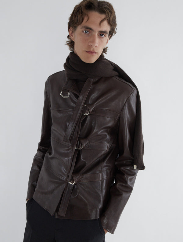 Paloma Wool Leather Jacket No 2688 / Short Niquel B