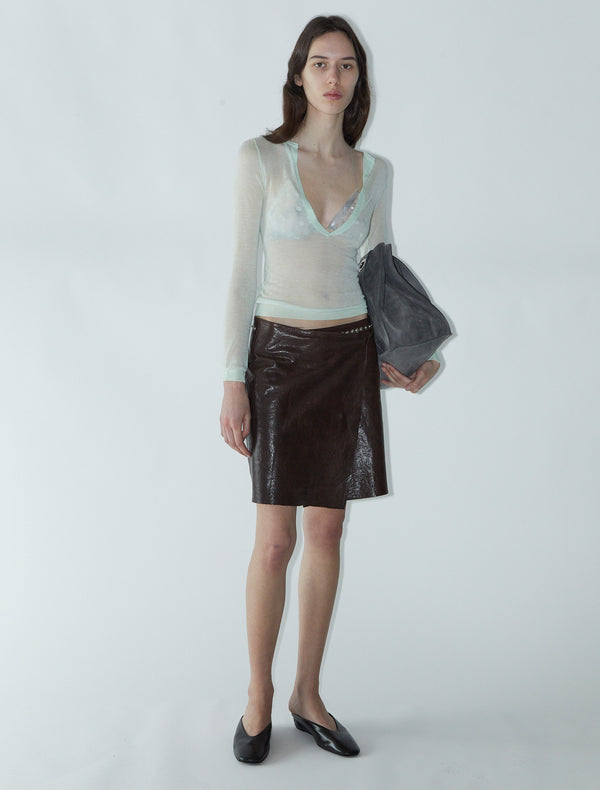 Paloma Wool Leather Skirt No 2359 / Sandi