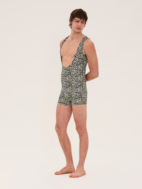 Palomo Spain Black Floral Swim Body