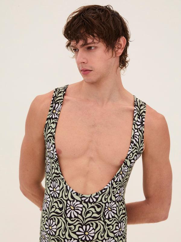 Palomo Spain Black Floral Swim Body