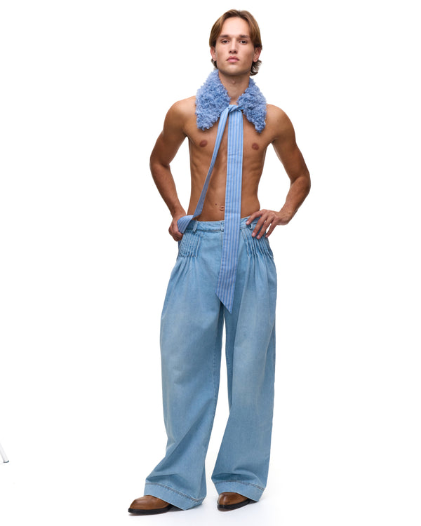 palomo spain Blue Fur Collar