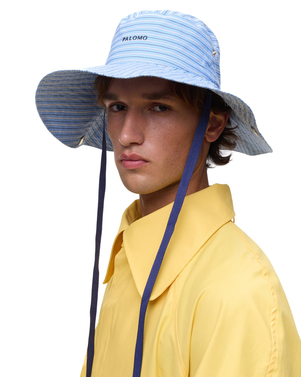 Palomo Spain Blue Stripes Cowboy Hat