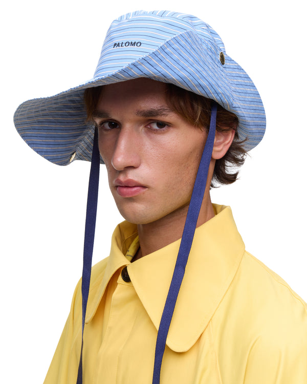 palomo spain Blue Stripes Cowboy Hat