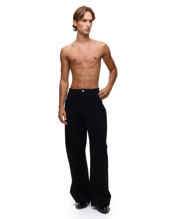 palomo spain Cruising Black Denim Trousers