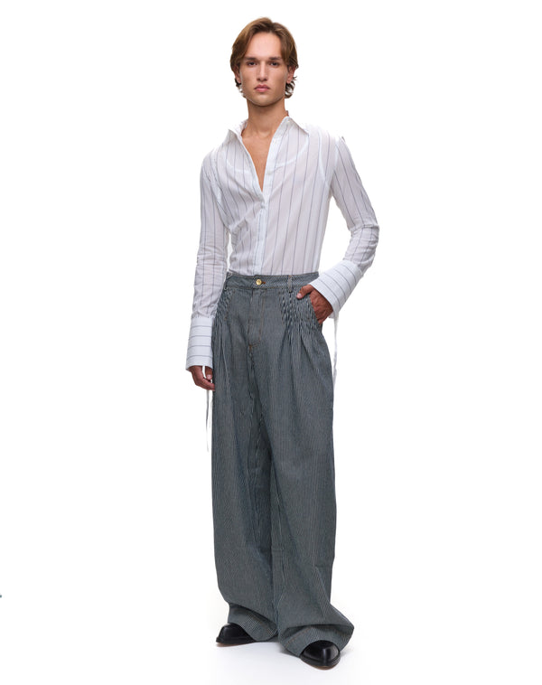 Palomo Spain Cruising Denim Stripes Trousers