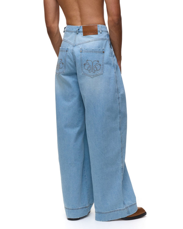 Palomo Spain Cruising Light Denim Trousers