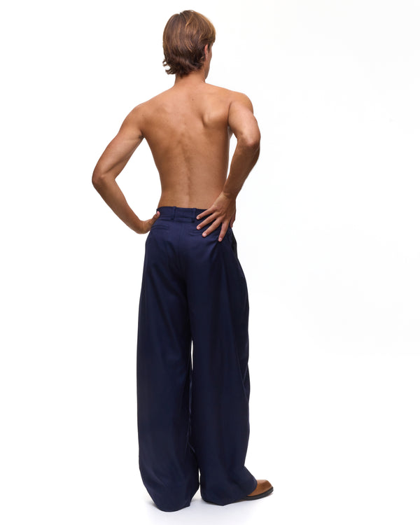 Palomo Spain Cruising Navy Tailored Trousers