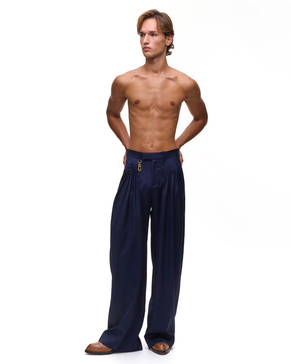 palomo spain Cruising Navy Tailored Trousers