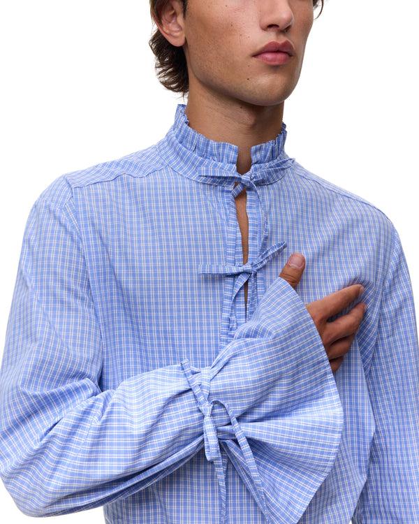 Palomo Spain Fede Blue Checked Shirt