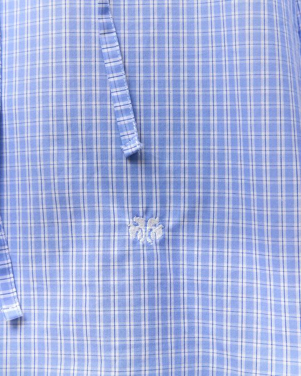 Palomo Spain Fede Blue Checked Shirt