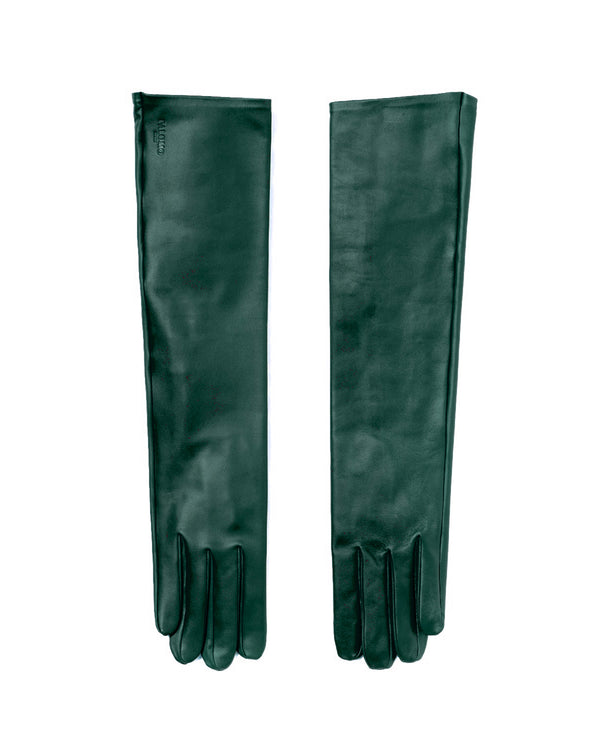 palomo spain Green Leather Gloves