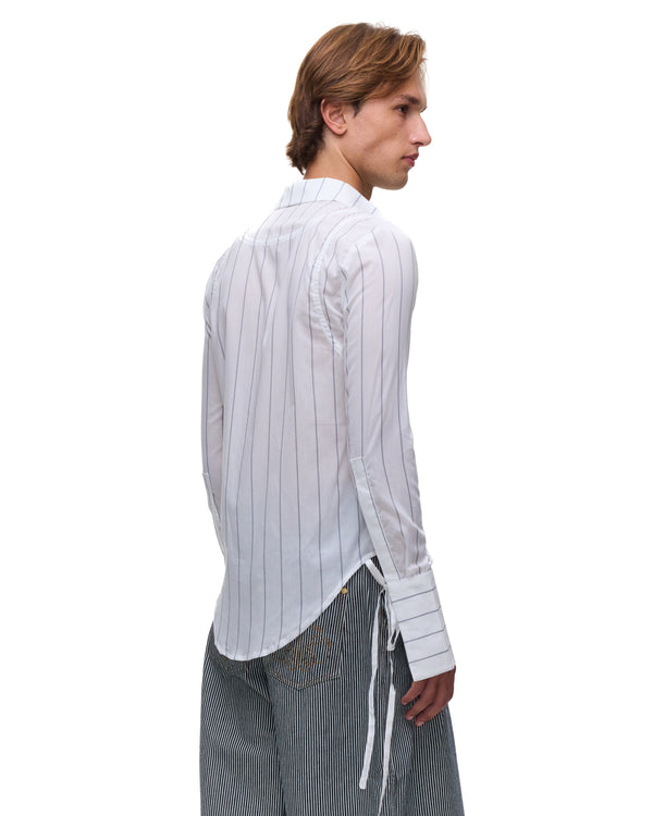 Palomo Spain Nic White Striped Shirt