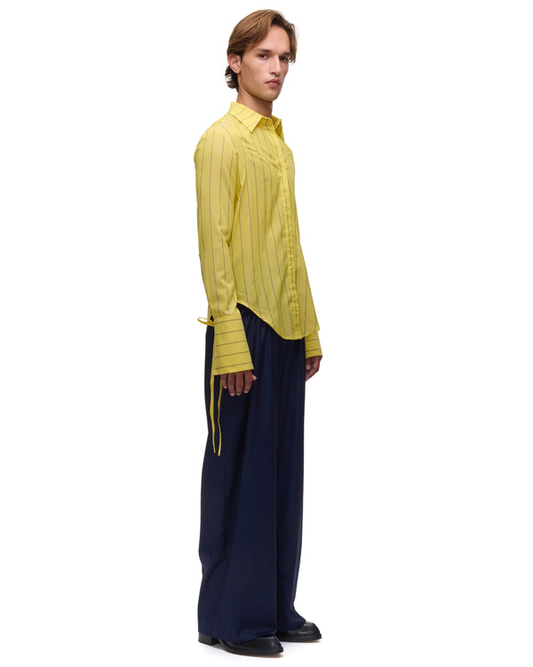 Palomo Spain Nic Yellow Striped Shirt