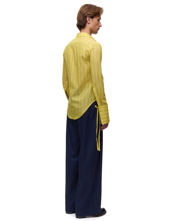 Palomo Spain Nic Yellow Striped Shirt