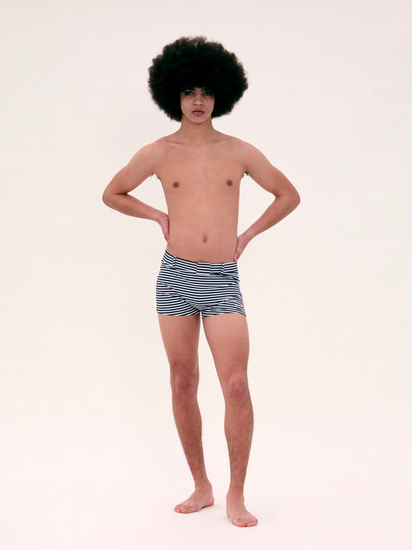 palomo spain Stripes Swim Buckle Trunks