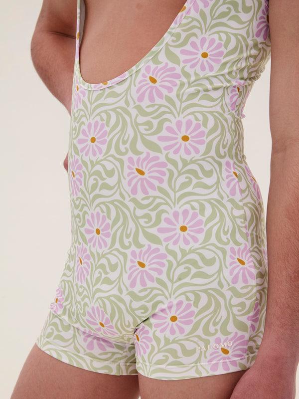 Palomo Spain White Floral Swim Body