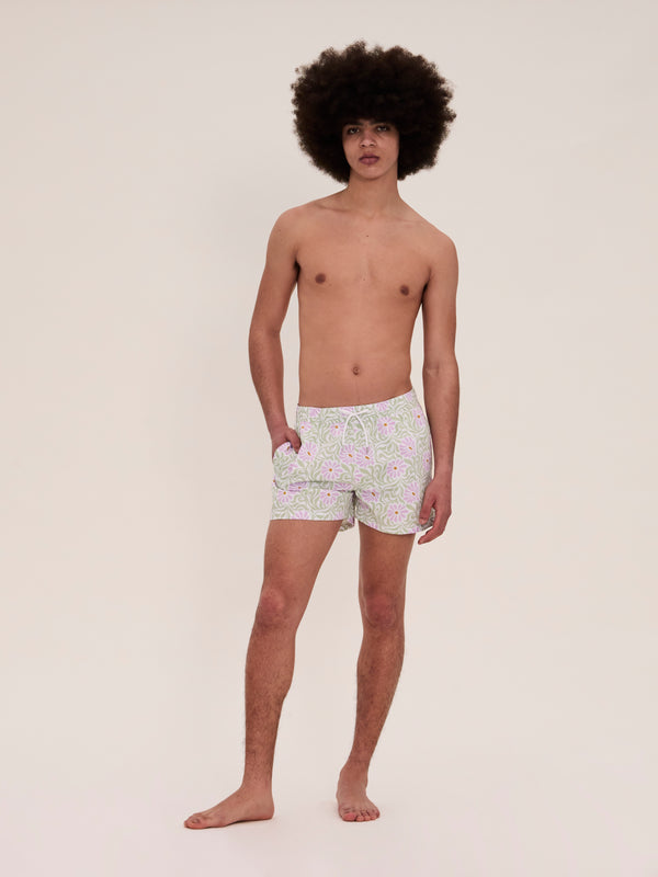 palomo spain White Floral Swim Boxers