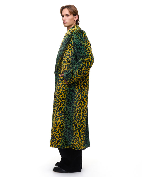 Palomo Spain Yellow Leopard Fur Coat