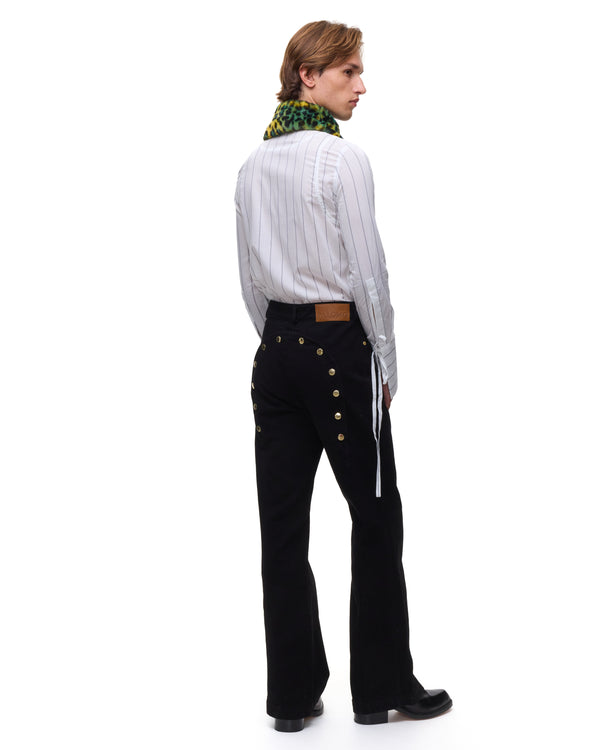 Palomo Spain Yellow Leopard Fur Collar