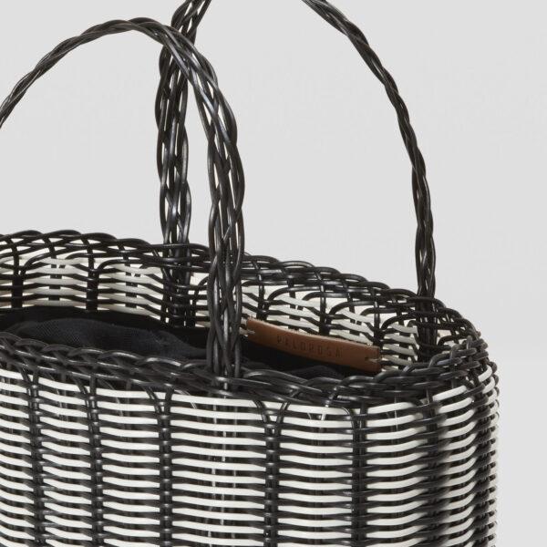 Palorosa Stripes Mini Tote | Black + White