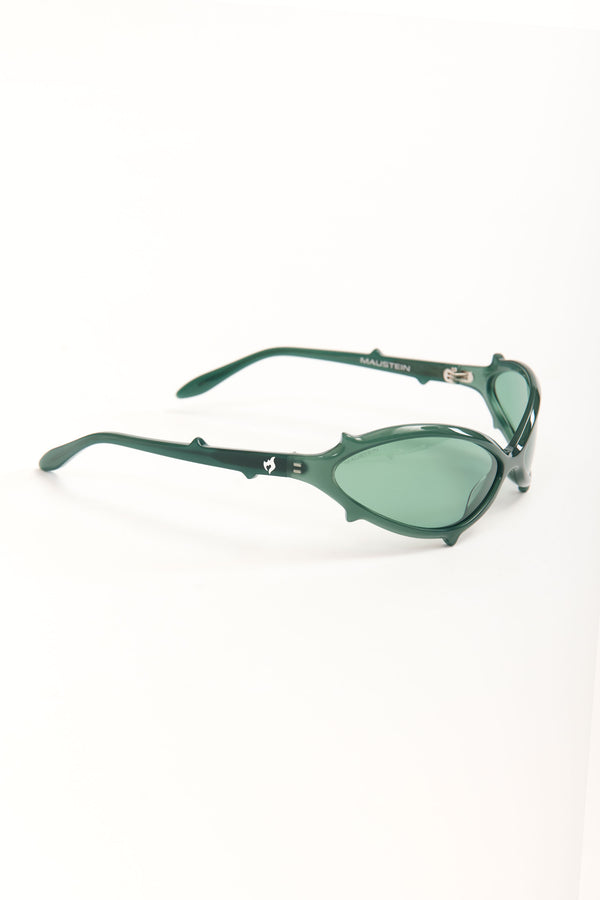 Pam Perks And Mini BABY SPIKE - BOTTLE GREEN WITH GREEN LENS