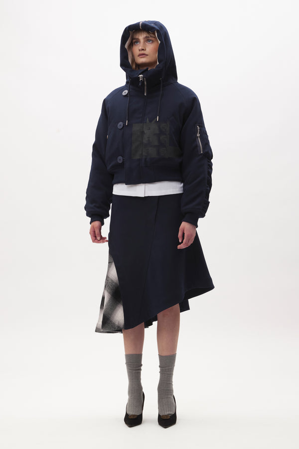 Pam Perks And Mini BODY ELECTRIC CROPPED HOODED PARKA