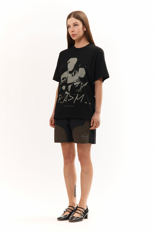 Pam Perks And Mini CHOOSE FREEWHEELING TRACK SHORTS - BLACK