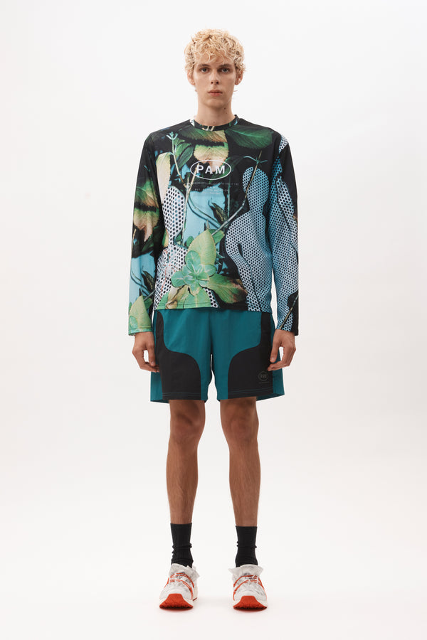 Pam Perks And Mini CHOOSE FREEWHEELING TRACK SHORTS - BLACK/TEAL