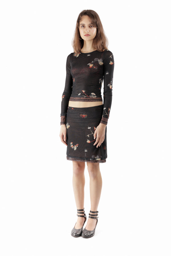 Pam Perks And Mini ECKHAUS LATTA - DUET SKIRT BLACK PANSY