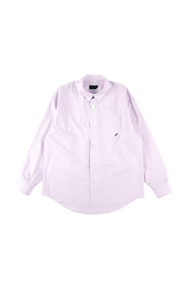 pam perks and mini FLOATING HEART BROADCLOTH SHIRT LAVENDER STRIPE