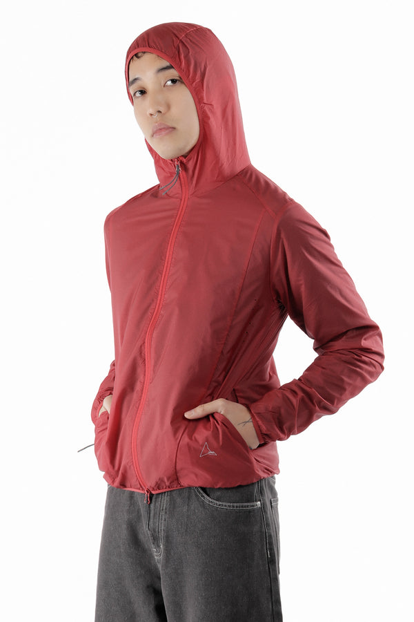 Pam Perks And Mini Hue Packable Wind Jacket Dark Red