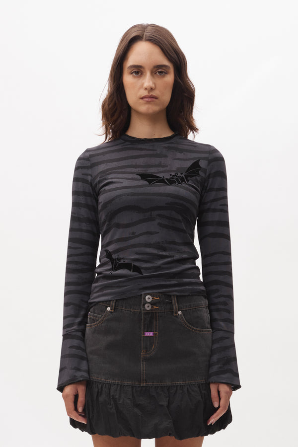 pam perks and mini LIQUID SKY MESH TOP (JOSHUA SMITH)