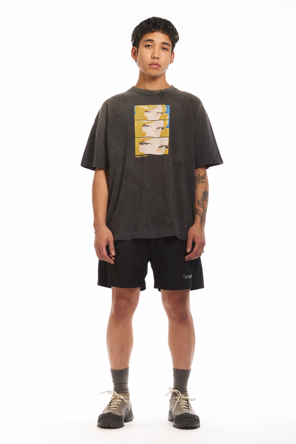 Pam Perks And Mini LUNACY FREE WHEELING TRACK SHORTS - BLACK