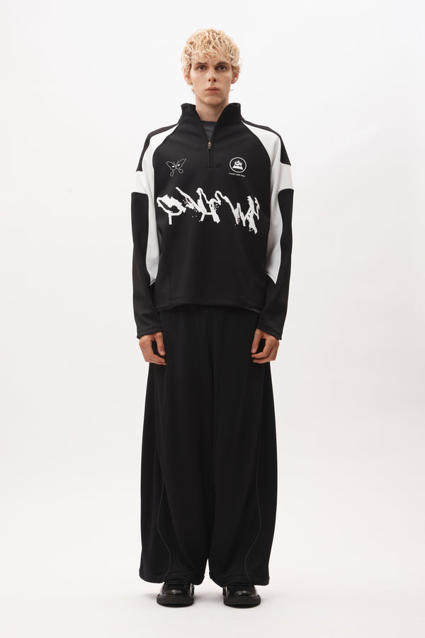 Pam Perks And Mini ANGEL PULLOVER - BLACK WHITE