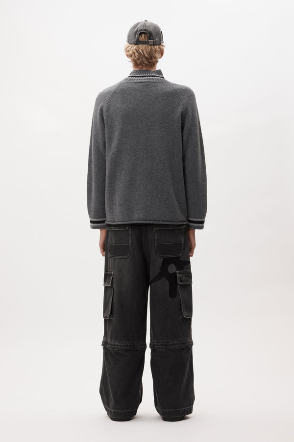 Pam Perks And Mini EYES ZIP THRU KNIT CARDIGAN