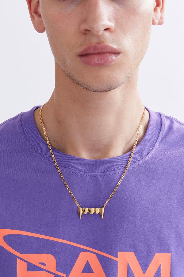 pam perks and mini FANGZ NECKLACE - GOLD