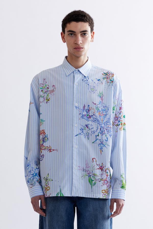 pam perks and mini FRACTAL STRIPE SHIRT - COCO STAR