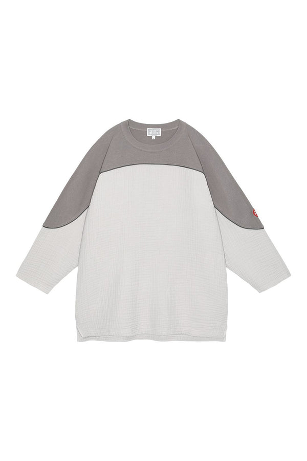 pam perks and mini GAUZE FB CREW NECK