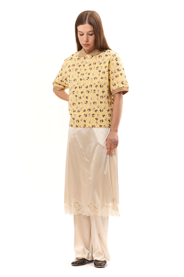 Pam Perks And Mini GIRL BABY YELLOW POLO SHIRT