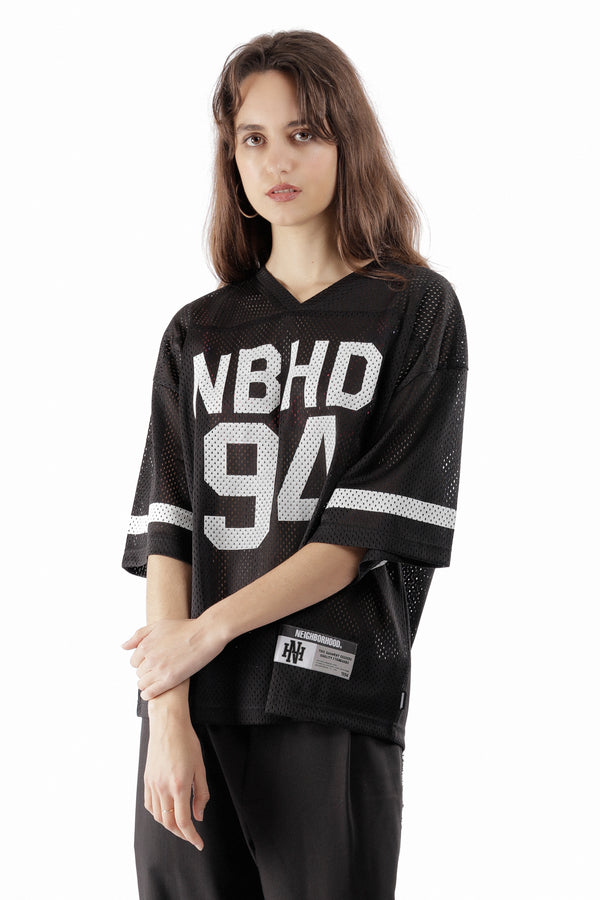 Pam Perks And Mini HOCKEY V-NECK SS T-SHIRT BLACK