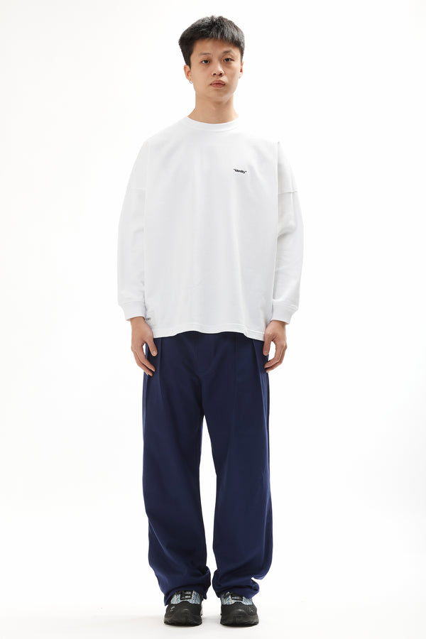 pam perks and mini IDENTITY LS COTTON TEE WHITE