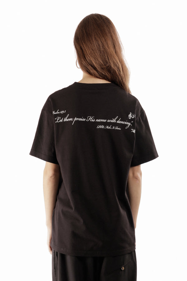 Pam Perks And Mini Jesus Loves Tee Shirt Black