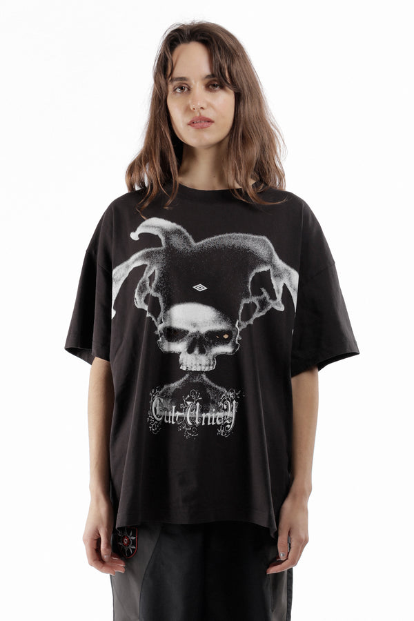 pam perks and mini Lasered Jester T-Shirt Black